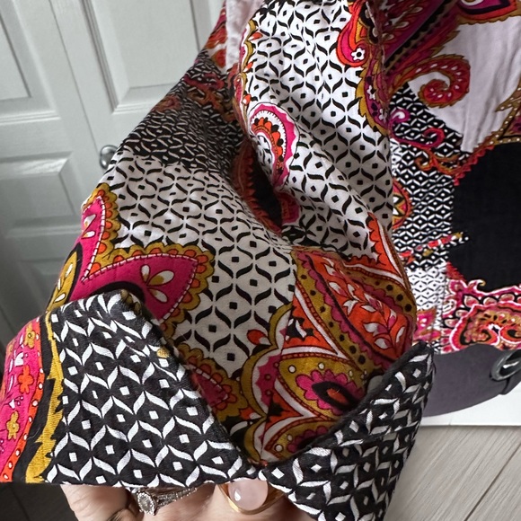 Chico’s quilted cotton blazer fully lined . - Picture 8 of 11